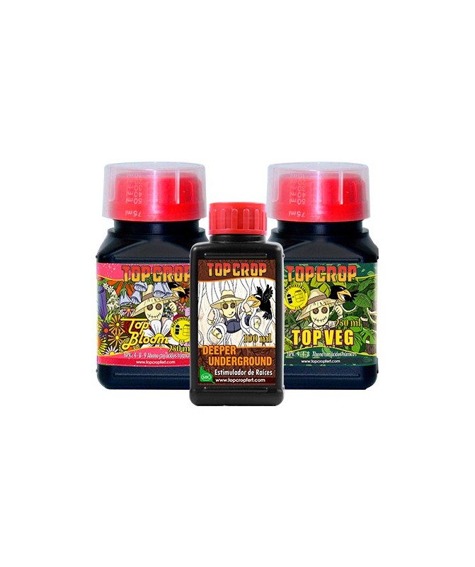 Tri Pack Top Crop kit fertilizantes crecimiento floración raíces