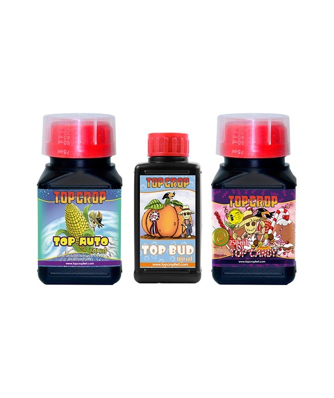 Tripack Auto Top Crop kit fertilizantes autoflorecientes crecimiento y floración