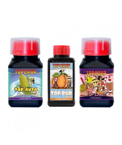 Tripack Auto Top Crop kit fertilizantes autoflorecientes crecimiento y floración