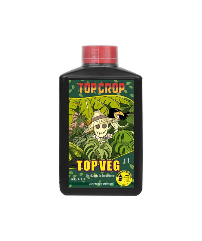 Top Veg Top Crop fertilizante base de crecimiento orgánico y mineral para plantas 1L