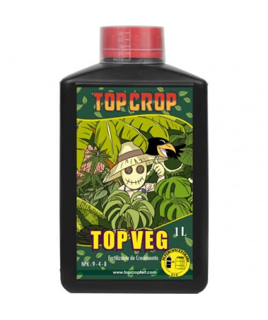 Top Veg Top Crop fertilizante base de crecimiento orgánico y mineral para plantas 1L