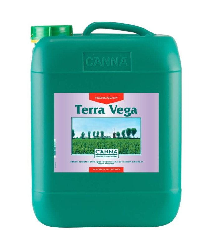 Terra Vega Canna botella 10L fertilizante crecimiento cultivo interior exterior