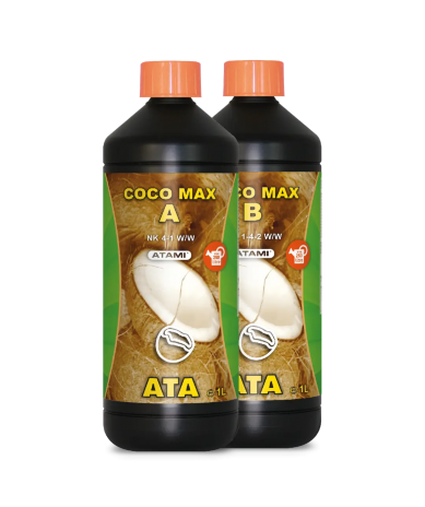Fertilizante base ATA Coco Max A&B de Atami para cultivo en sustrato de coco