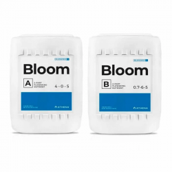Envase de 18,9L de Athena Bloom A + B, fertilizante de floración en dos partes para cultivos de alto rendimiento