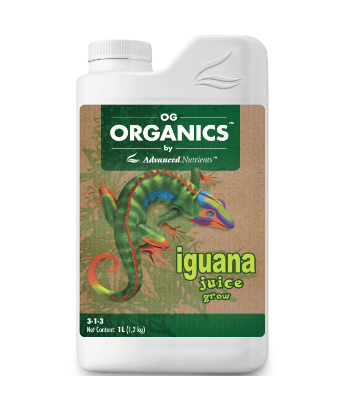 Botella de Iguana Juice Organic Grow 1L - Fertilizante orgánico de crecimiento Advanced Nutrients Botella de Iguana Juice Organic Grow 1L - Fertilizante orgánico de crecimiento Advanced Nutrients