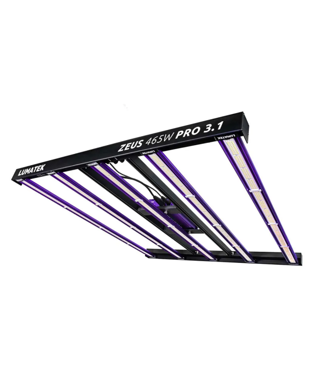 Luminaria LED LUMATEK ZEUS 465W PRO 3.1 de espectro completo para cultivo interior