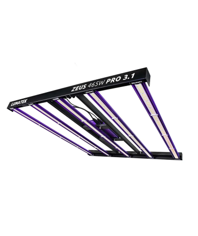 Luminaria LED LUMATEK ZEUS 465W PRO 3.1 de espectro completo para cultivo interior