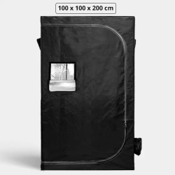 Armario de Cultivo 100x100x200 cm Cultibox Light Plus con paredes reflectantes y ventilación ajustable