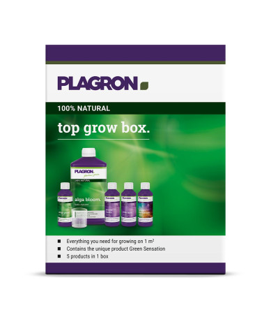 Plagron Top Grow Box 100% NATURAL paquete completo de fertilizantes orgánicos
