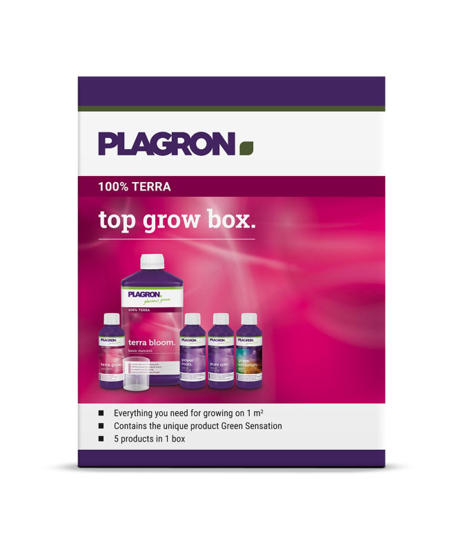 Plagron Top Grow Box 100% TERRA paquete completo de fertilizantes minerales