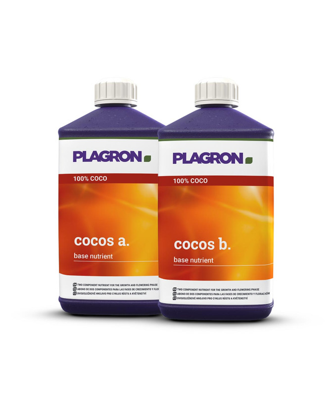 Plagron Cocos A & B 1L fertilizante mineral de dos componentes para sustratos de coco Plagron Cocos A & B 1L fertilizante mineral de dos componentes para sustratos de coco