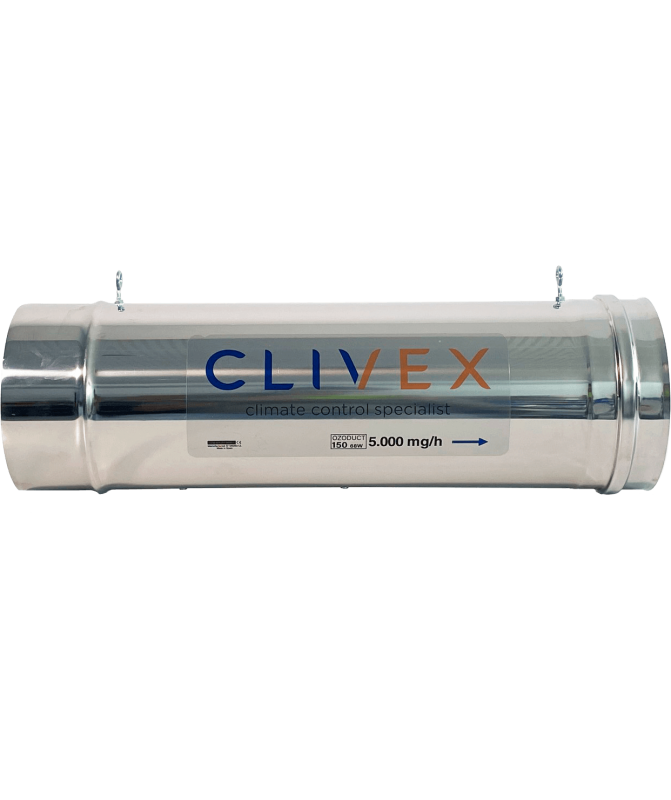 Clivex Ozoduct 150mm 5000mg/h V.2 generador de ozono tubular para cultivo indoor