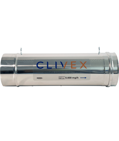 Clivex Ozoduct 150mm 5000mg/h V.2 generador de ozono tubular para cultivo indoor