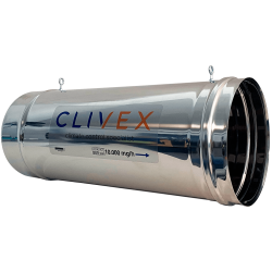 Clivex Ozoduct 200mm 10000mg/h V.2 generador de ozono tubular para cultivo indoor