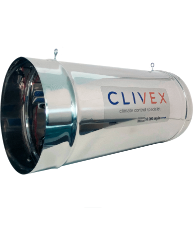 Clivex Ozoduct 250mm 10000mg/h generador de ozono tubular para cultivo indoor