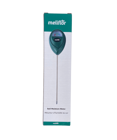 Meliflor Soil Moisture medidor de humedad de suelo mecánico, preciso y fácil de usar para jardinería y huertos
