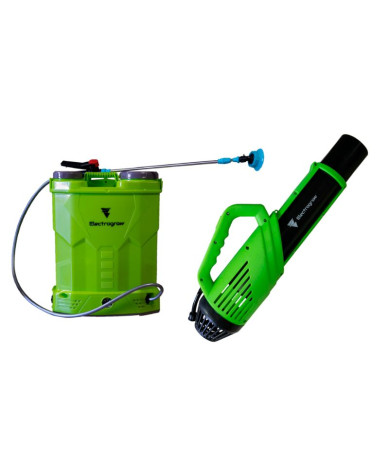 Pack Nebulizador + Mochila Eléctrica Pulverizadora 16L Electrogrow