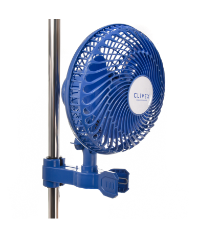Ventilador Clivex Clip Oscilante 23 cm 20W con pinza extrafuerte