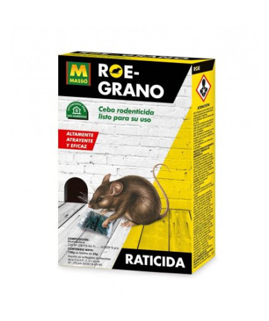 Roe-Grano raticida en bolsitas de cereal para eliminar ratas y ratones en portacebos resistentes