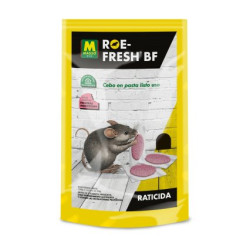 Roe-Fresh 150 gramos rodenticida en pasta para eliminar ratas y ratones mediante portacebos resistentes