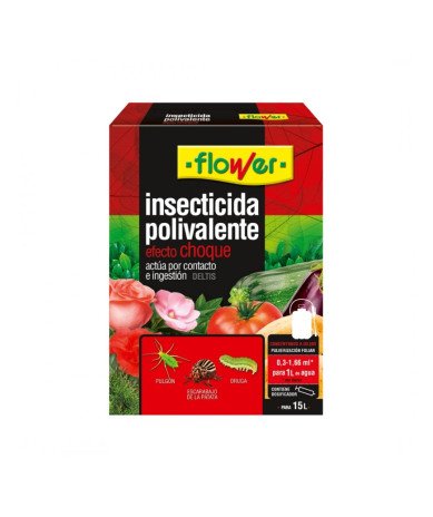 Insecticida universal polivalente Flower 15 ml con deltametrina al 2,5 %