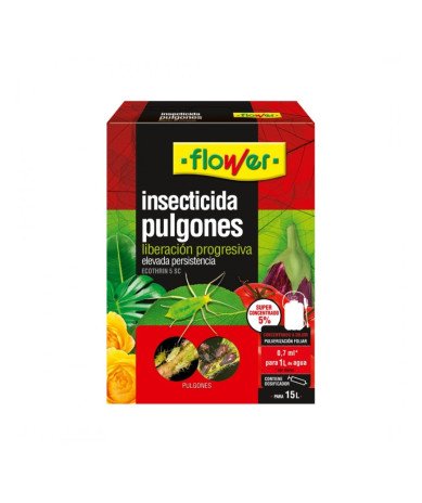 Insecticida para pulgones Flower 15 ml con piretrinas naturales al 5 %
