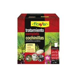 Tratamiento completo anticochinillas Flower con aceite mineral, piriproxifen y jabón fosfórico