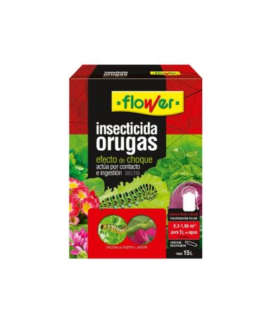 Insecticida antiorugas Flower para plantas