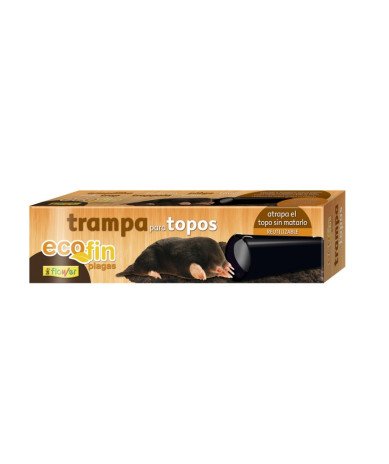Trampa mecánica para topos y topillos reutilizable