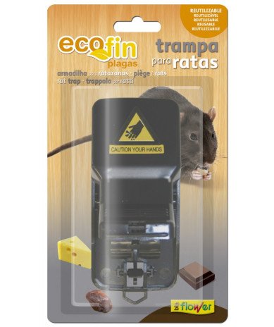 Trampa mecánica para ratas y ratones reutilizable